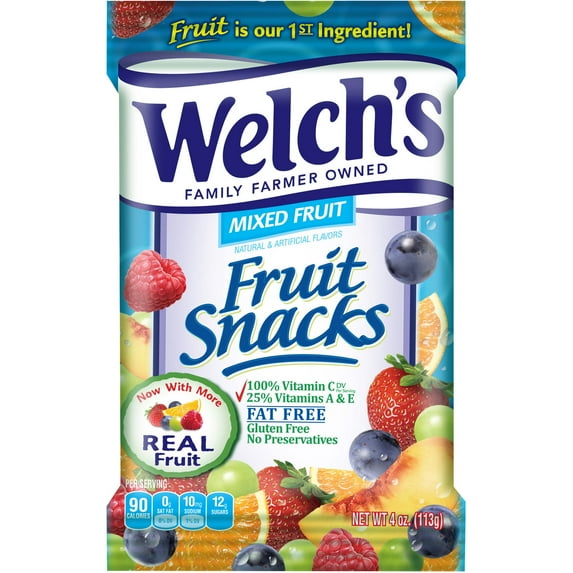 Welch's Fruit Snacks, Mixed Fruit, 4 oz