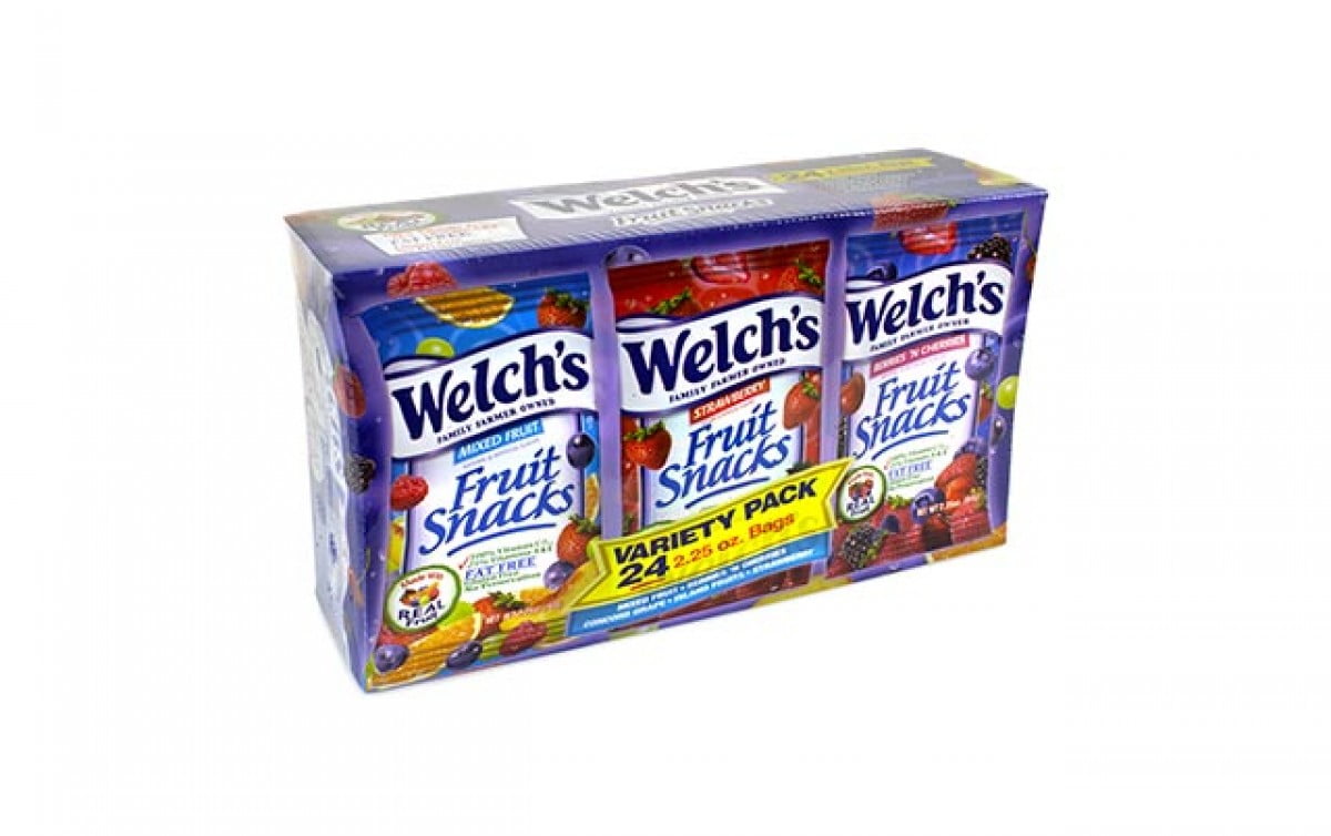 Welch's Fruit Snacks Variety Pack, 2.25 oz, 24 Count