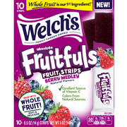 Welch's Fruitfuls Berry Medley Fruit Strips, 0.5oz, 10 Count
