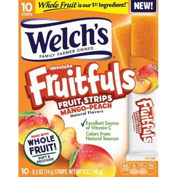 Welch's Fruitfuls Mango-Peach Fruit Strips