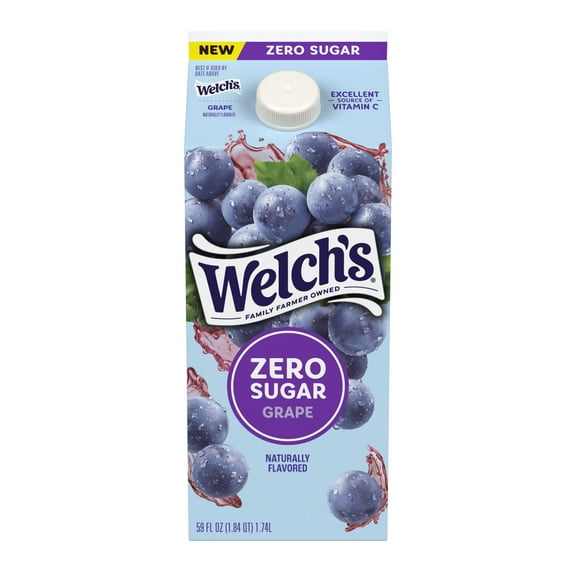 Welch's Grape Zero Sugar Drink, 59 fl oz Carton