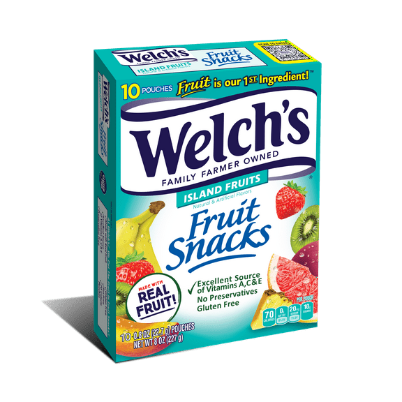 Welch's Island Fruits Fruit Snacks 0.8oz Pouches - 10ct Box