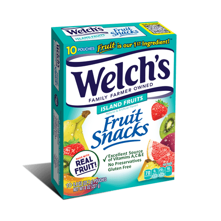 Welch's Island Fruits Fruit Snacks 0.8oz Pouches - 10ct Box