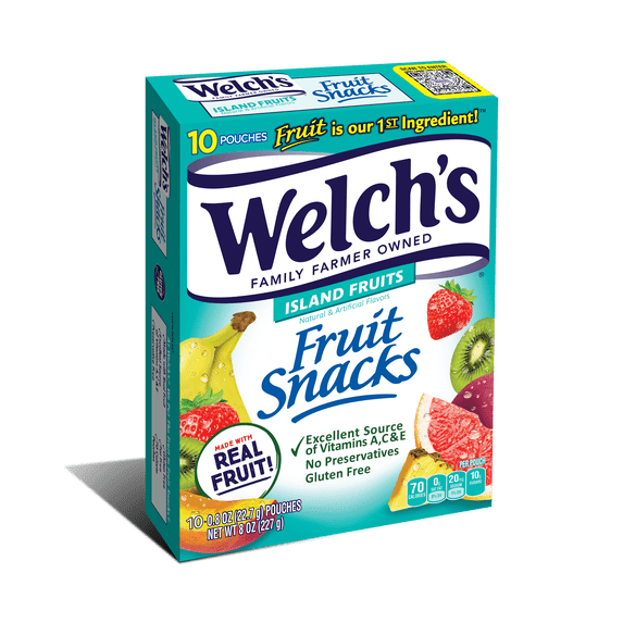 Welch's Island Fruits Fruit Snacks 0.8oz Pouches - 10ct Box