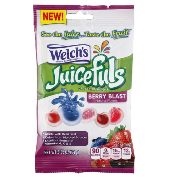 Welch's Juicefuls Berry Blast Fruit Snacks, 2.25 oz