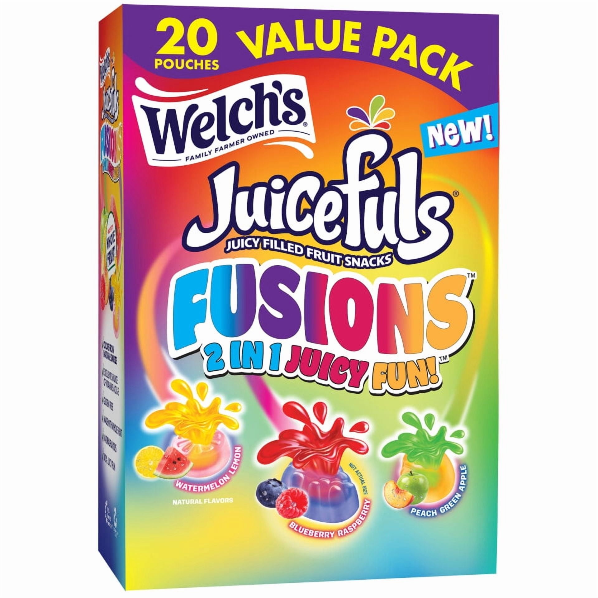 Welch's Juicefuls Fusions Gluten-Free Assorted Flavors Soft Fruit