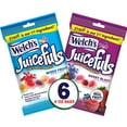 thumbnail image 1 of Welch's Juicefuls Juicy Fruit Snacks, Mixed Fruit & Berry Blast Fruit Gushers Variety Pack, Perfect for School Lunches, Gluten Free, 4 oz Sharing Size Bags (Pack of 6), 1 of 8