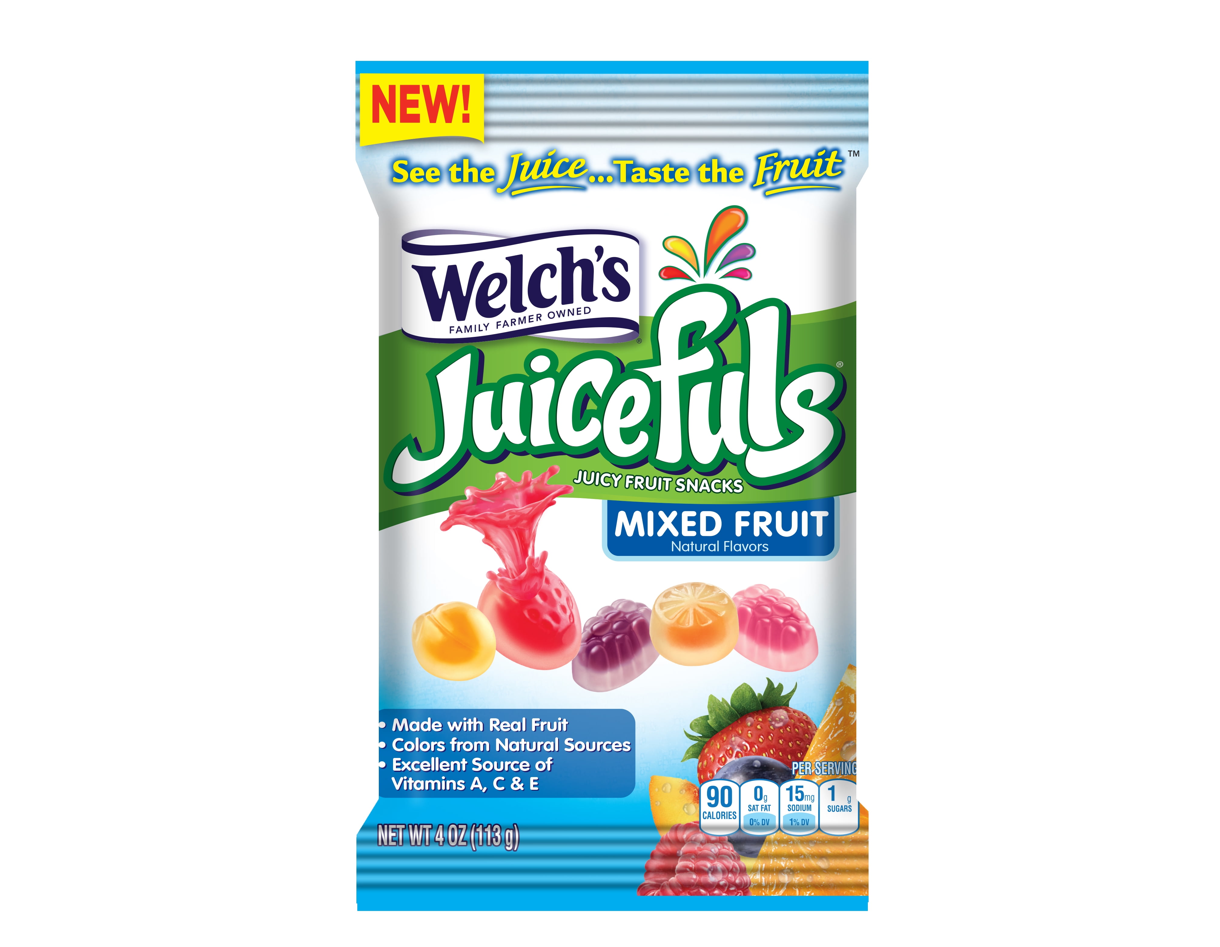 Welch's Juicefuls Mixed Fruit Fruit Snacks 4oz
