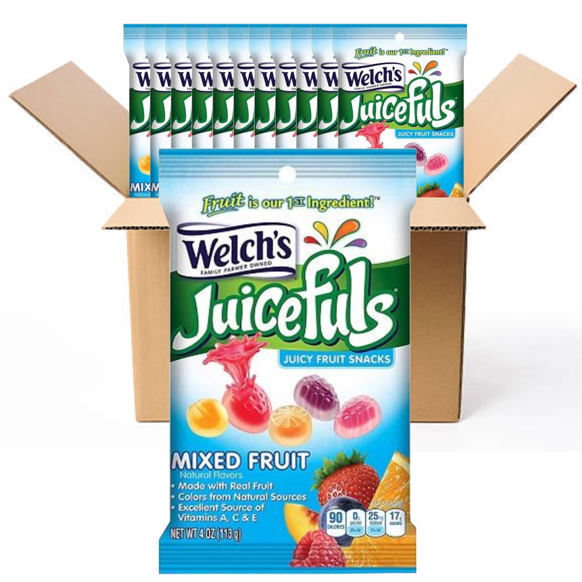 Welch's Juicefuls Mixed Fruit Snacks 4 Oz. Pack Of 12