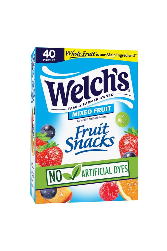 Fruit Snacks Gluten-Free Mixed Fruit Kids Snacks, Soft Snacks, 0.8 oz,  40 Count