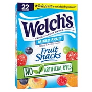 Welch's Fruit Snacks Gluten-Free Mixed Fruit Soft Fruit Snacks, .8 oz, 22 Count