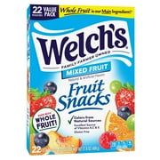 Welch's Fruit Snacks Gluten-Free Mixed Fruit Soft Fruit Snacks, .8 oz, 22 Count