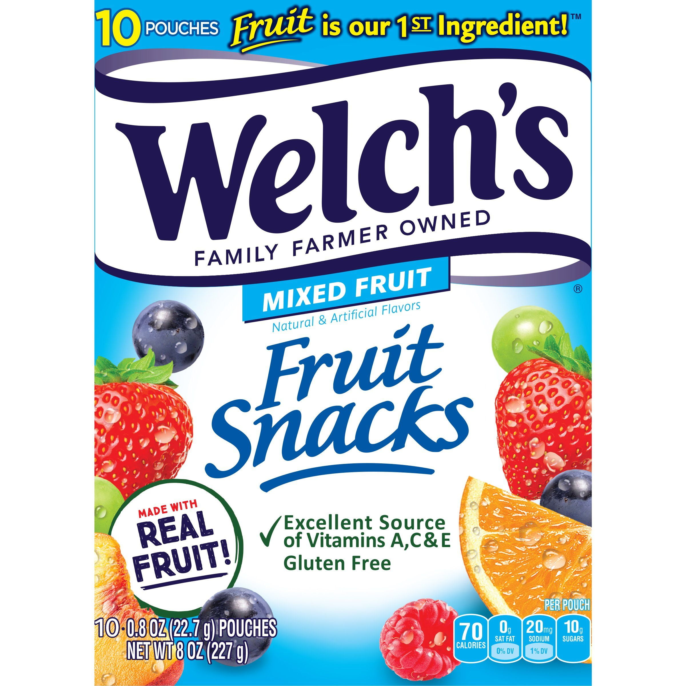 Welch's Mixed Fruit Fruit Snacks - 10 ct Package May Vary