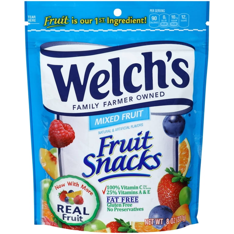 Welch's, Mixed Fruit Fruit Snacks 8 oz. (9 Count) - Walmart.com