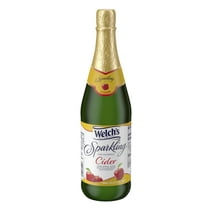 Welch's Non-Alcoholic Sparkling 100% Apple Juice, Cider, 25.4 fl oz Bottle