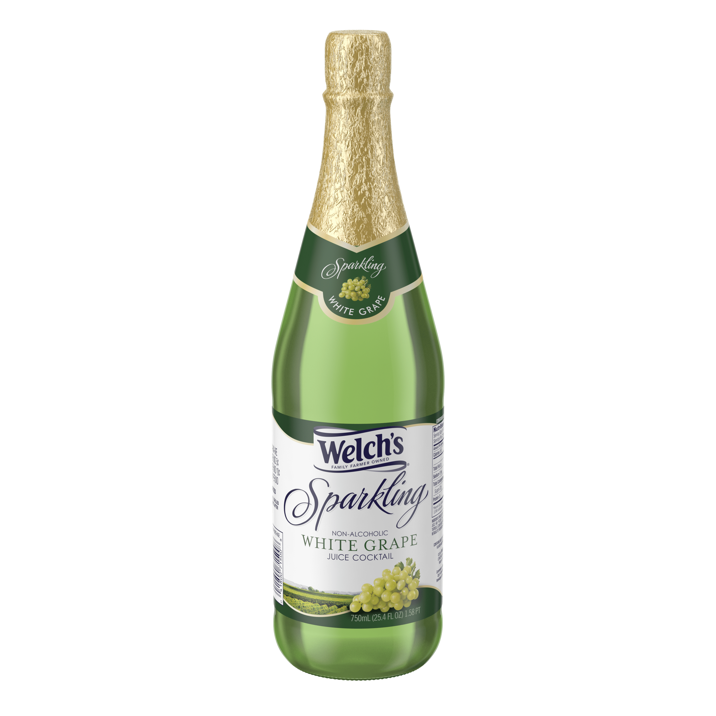 Welch's NonAlcoholic Sparkling Juice Cocktail, White Grape, 25.4 fl oz