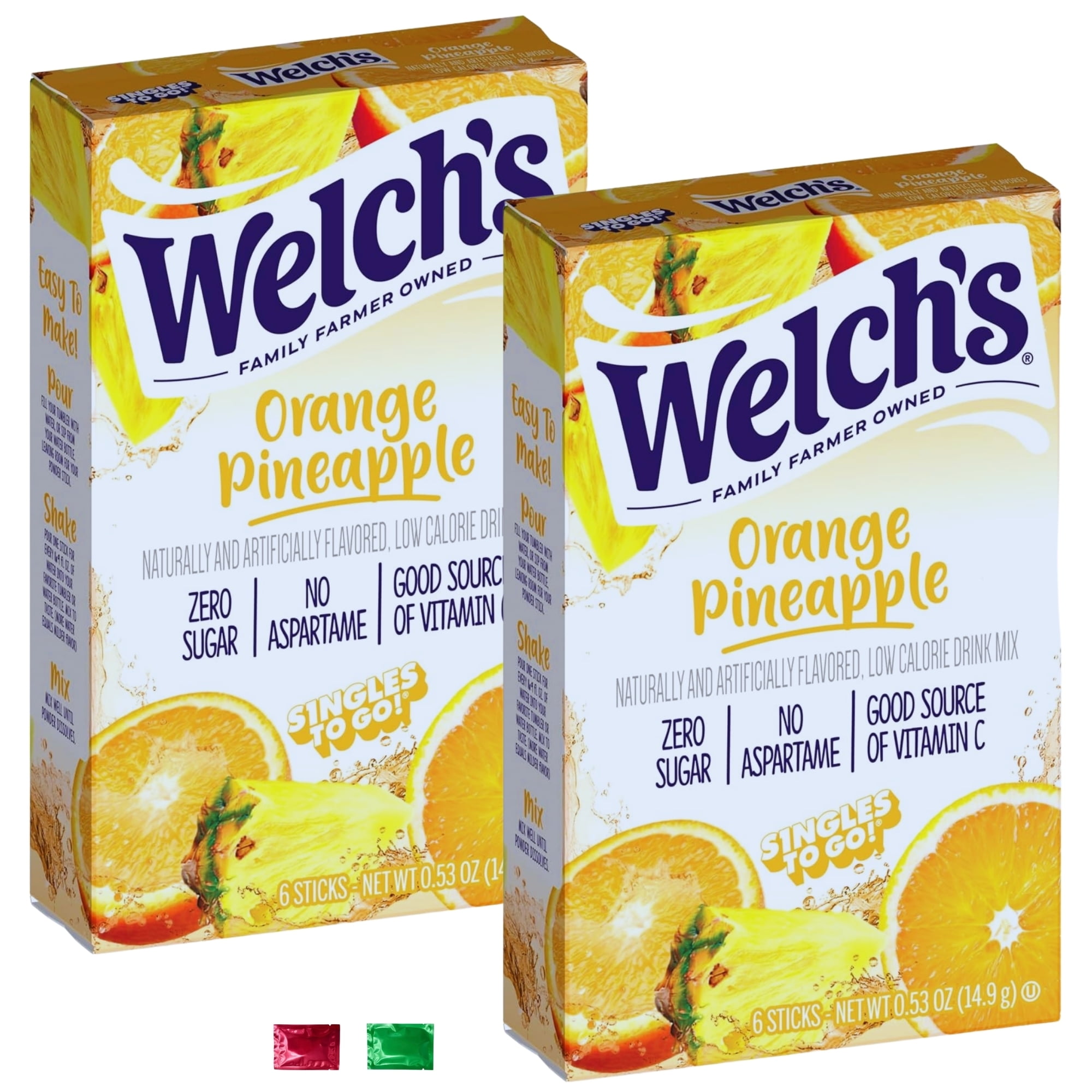 SZZL Welchâ€™s Orange Pineapple Singles Drink Mix, Powdered