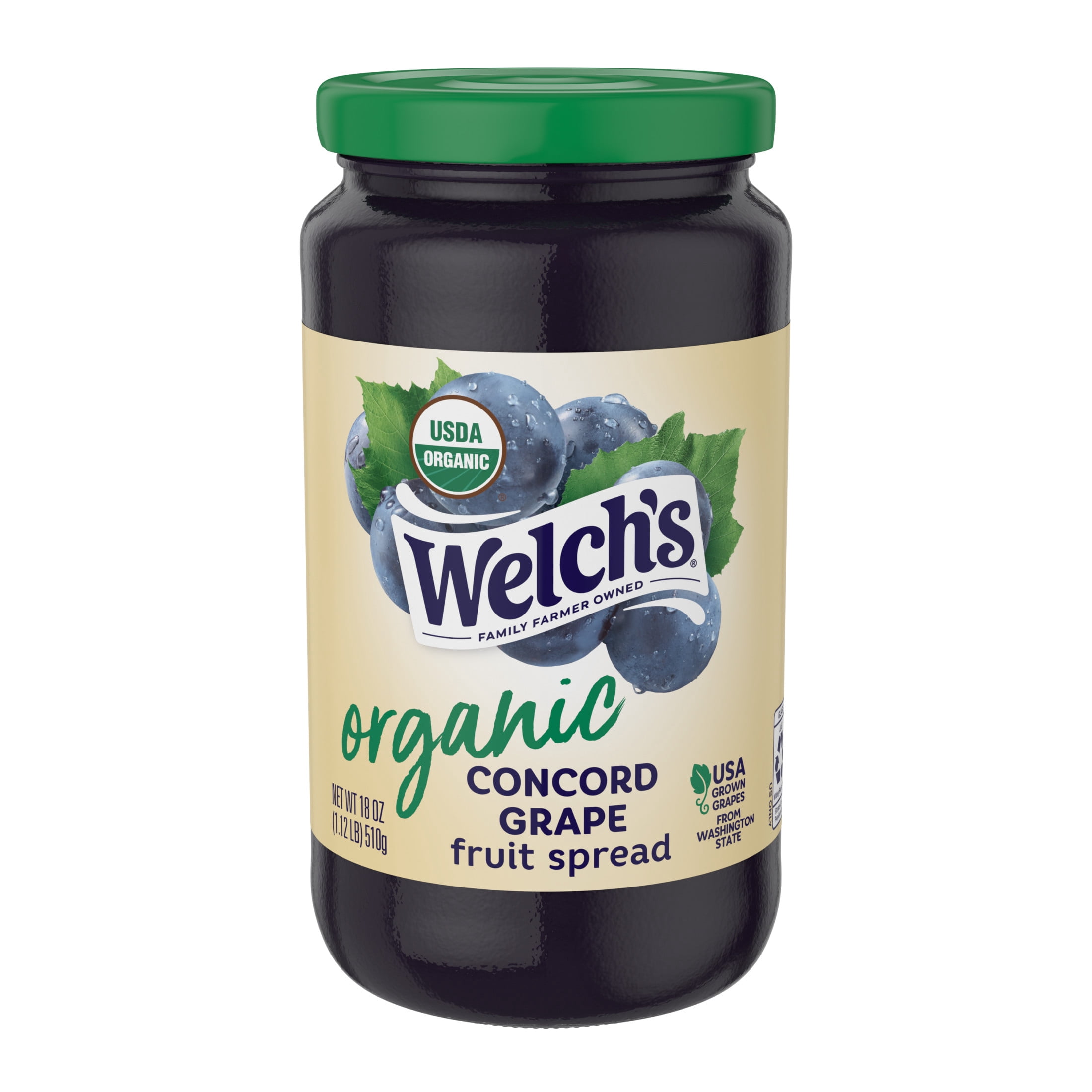 Welch's Concord Grape Organic Spread, 18 oz Jar