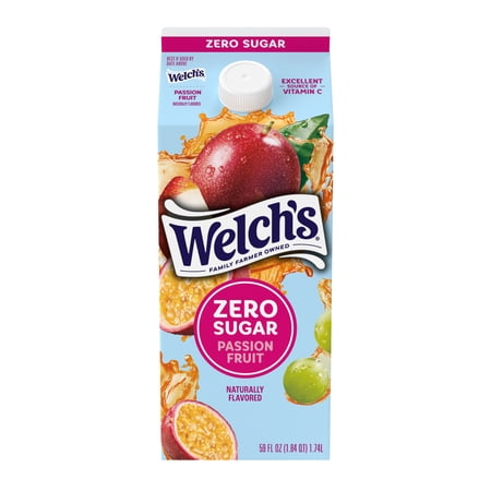 Welch's Passion Fruit Zero Sugar Drink, 59oz fl oz Carton