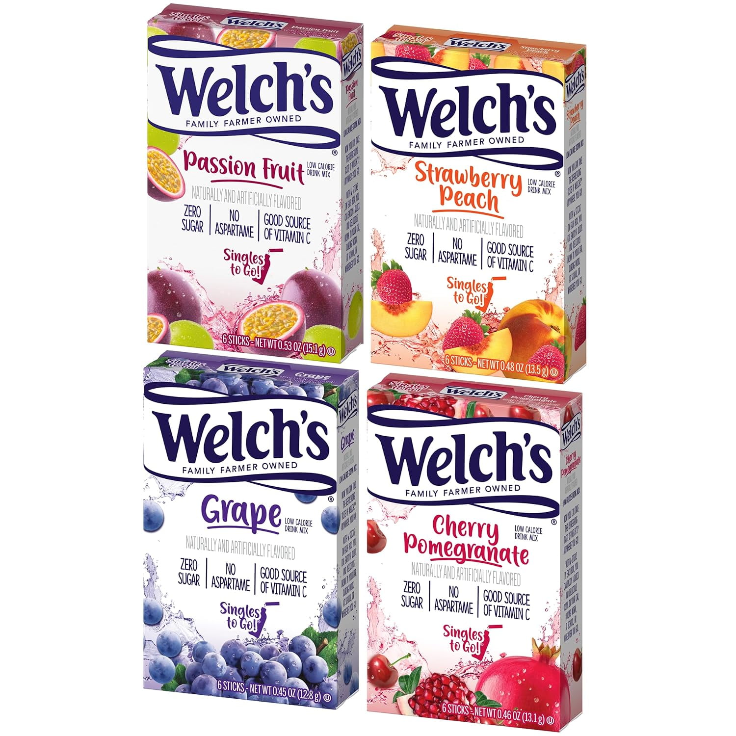 Welch's Singles to GO! Drink Mix Variety Pack - Cherry Pomegrante