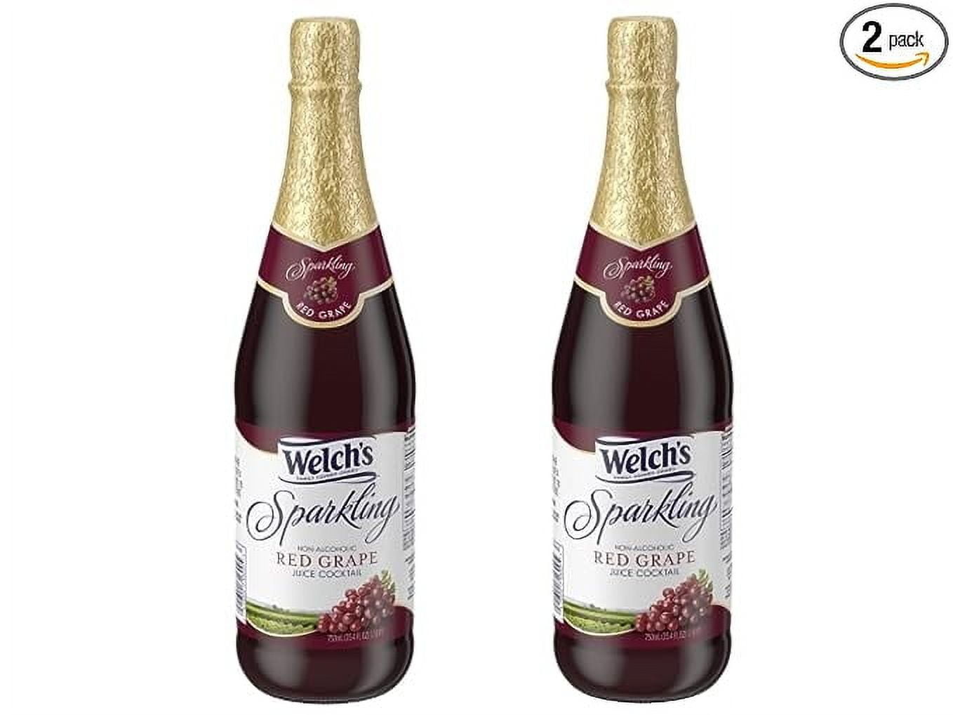 Welch's Sparkling Juice Cocktail in 750 mL Bottle Bundled by Louisiana Pantry (Red Grape, 2 Pack
