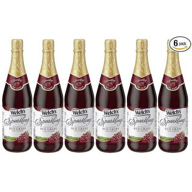 Welch's Sparkling Red Grape Juice Cocktail, NonAlcoholic, 25.4 Ounce