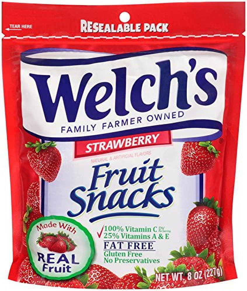 Welch's Strawberry Fruit Snacks, 8 Oz.