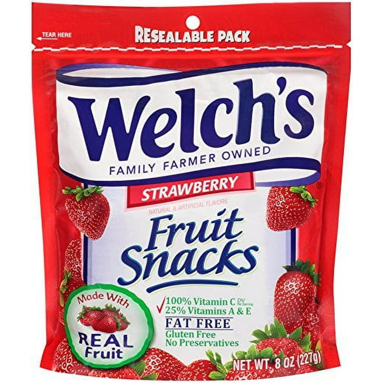 Welch's Strawberry Fruit Snacks, 8 Oz. - Walmart.com