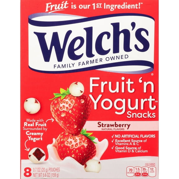 Welch's Strawberry Fruit 'nYogurt Snacks - 8 ct Packaging may vary