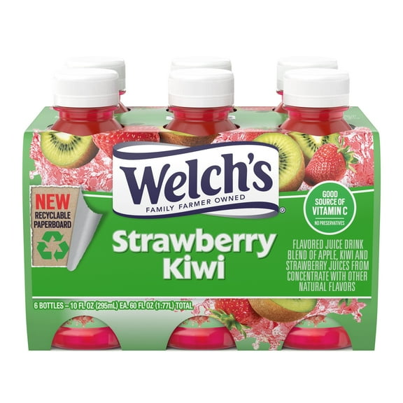 Welch's Strawberry Kiwi Juice Drink 10 oz Bottles - 6 pk (Pack of 1)