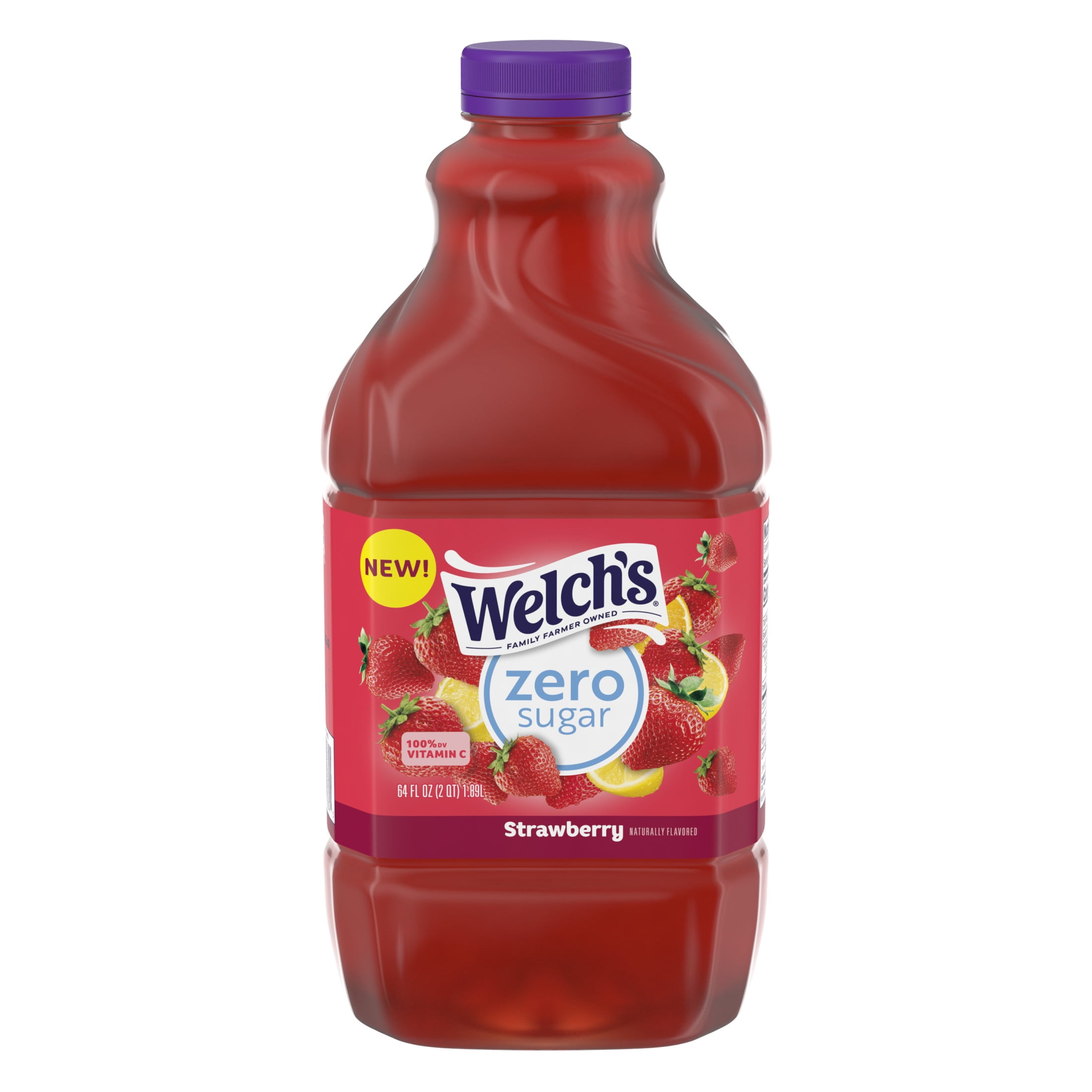 Welch's Strawberry Zero Sugar Drink, 64 fl oz Bottle