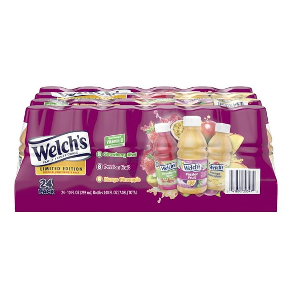 Welch's Tropical Drink Juice Variety Pack, 10 Fluid Ounce (Pack of 24)
