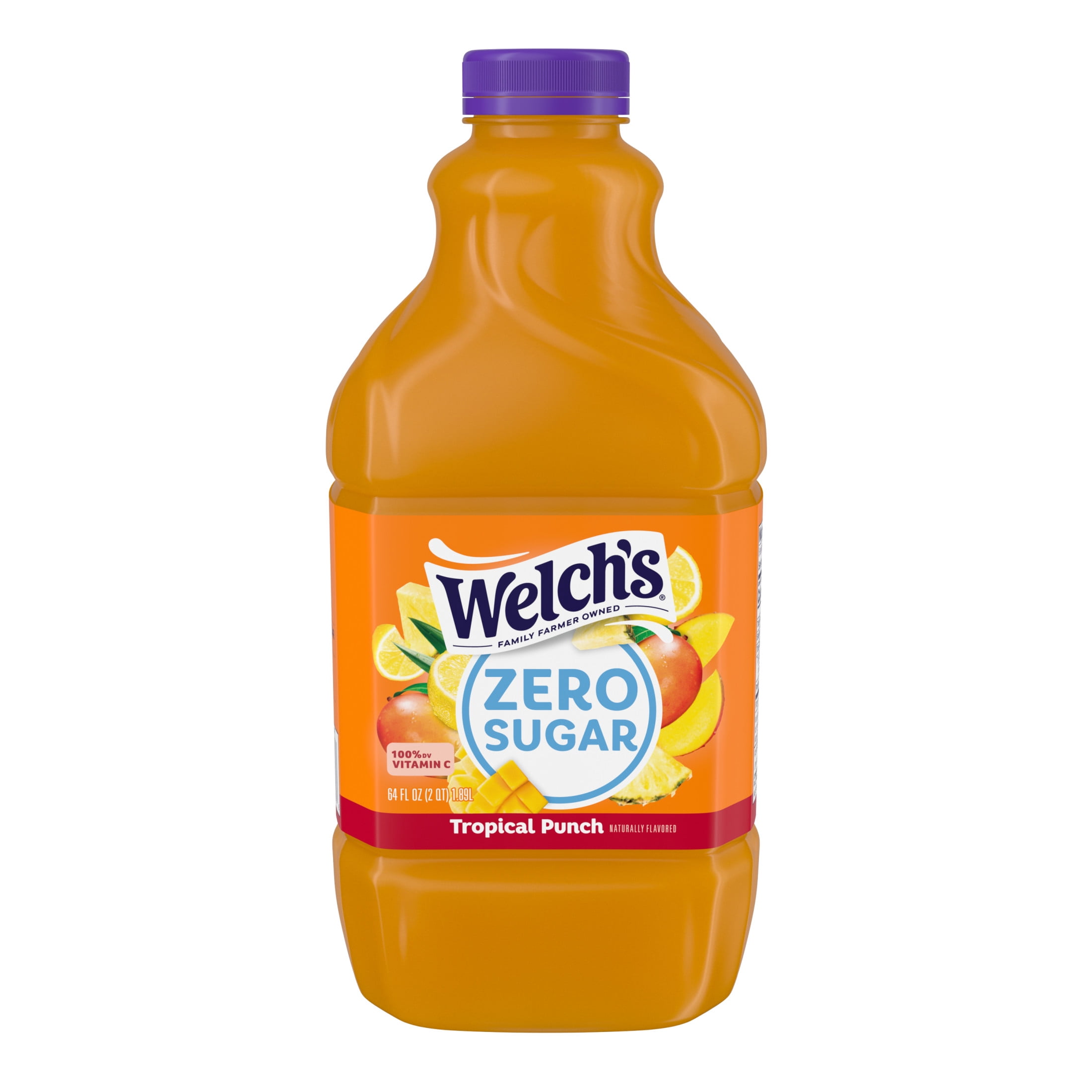 Welch's Tropical Punch Zero Sugar Drink, 64 fl oz Bottle - Walmart.com