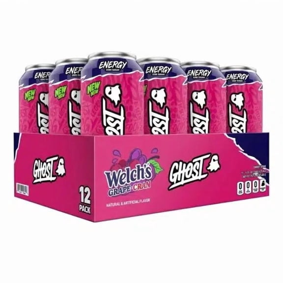 GHOST Welches Grape Cran Energy Drink - 12 Pack