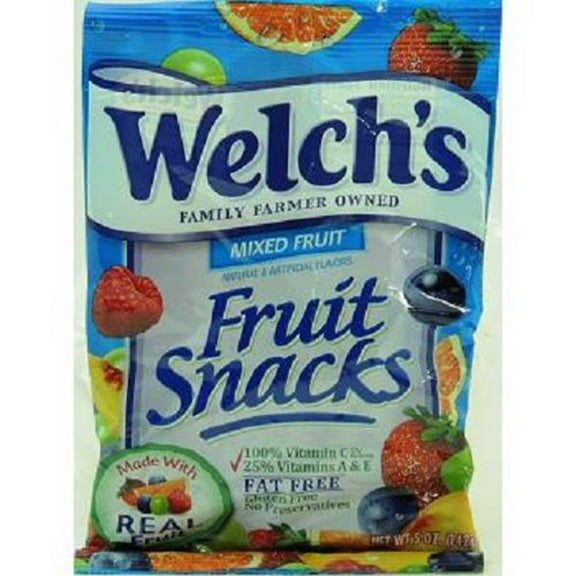 Welchs Mixed Fruit Fruit Snacks, 5-Ounce (Pack of 12)