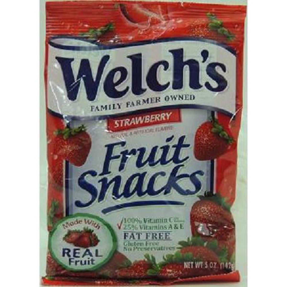 Welchs Strawberry Fruit Snacks, 5-Ounce (Pack of 12)