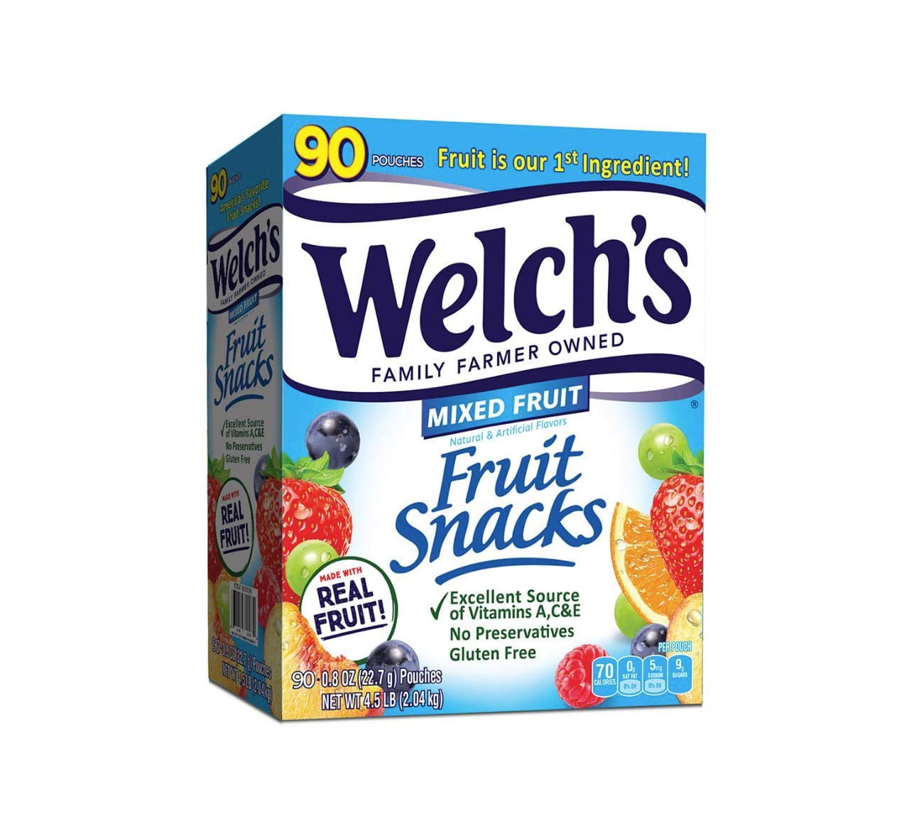 Welchs Welchs Mixed Fruit Snacks, 90 ct,, 4.5 Lb ()