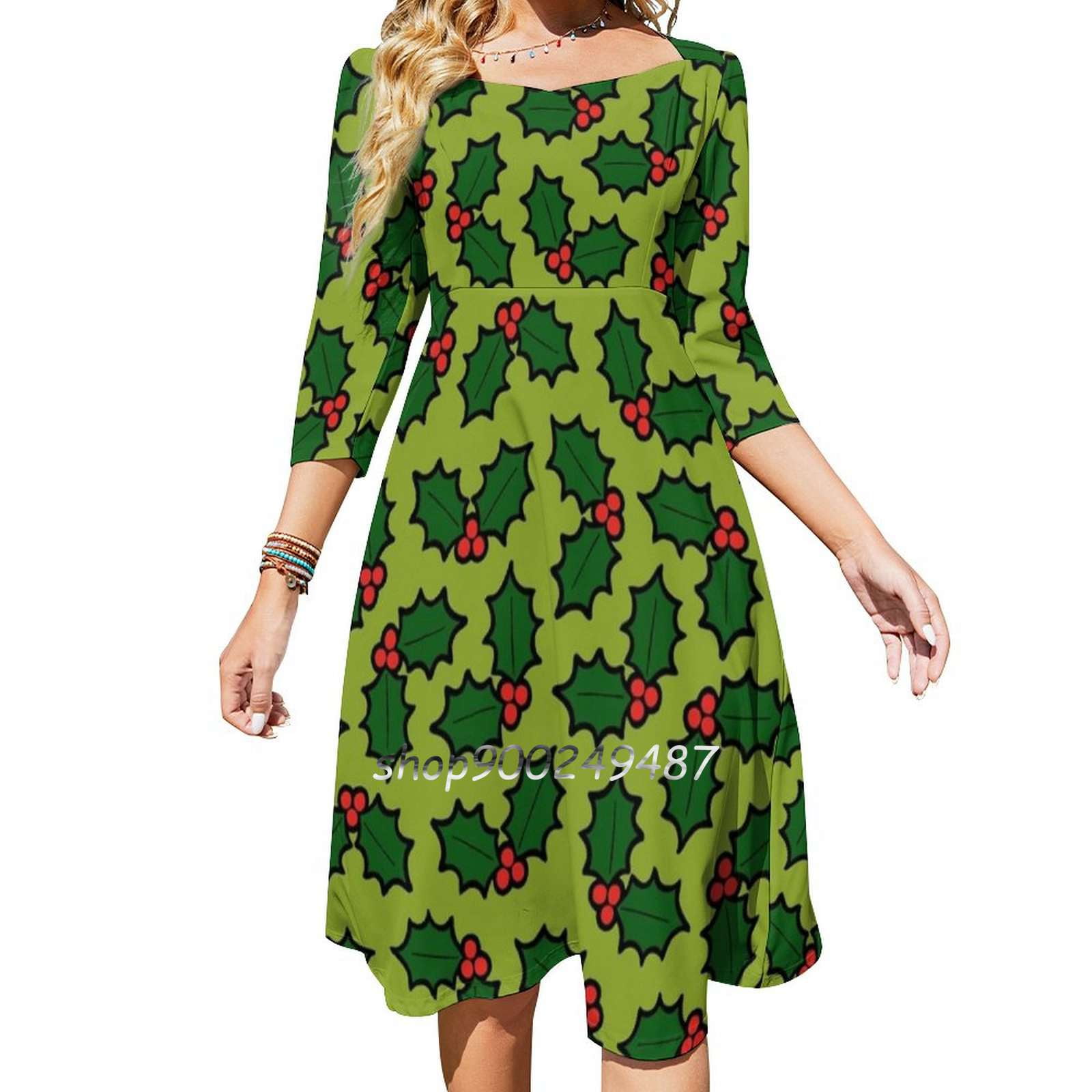 Welcombe Mouth Beach North Devon Square Neck Dress New Plus Size ...
