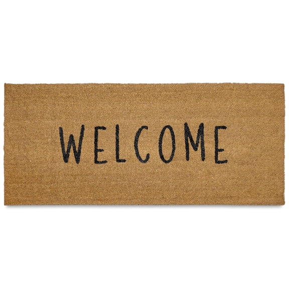 Welcome 48X24 Inch Welcome Mat Outdoor Coir Door Mat