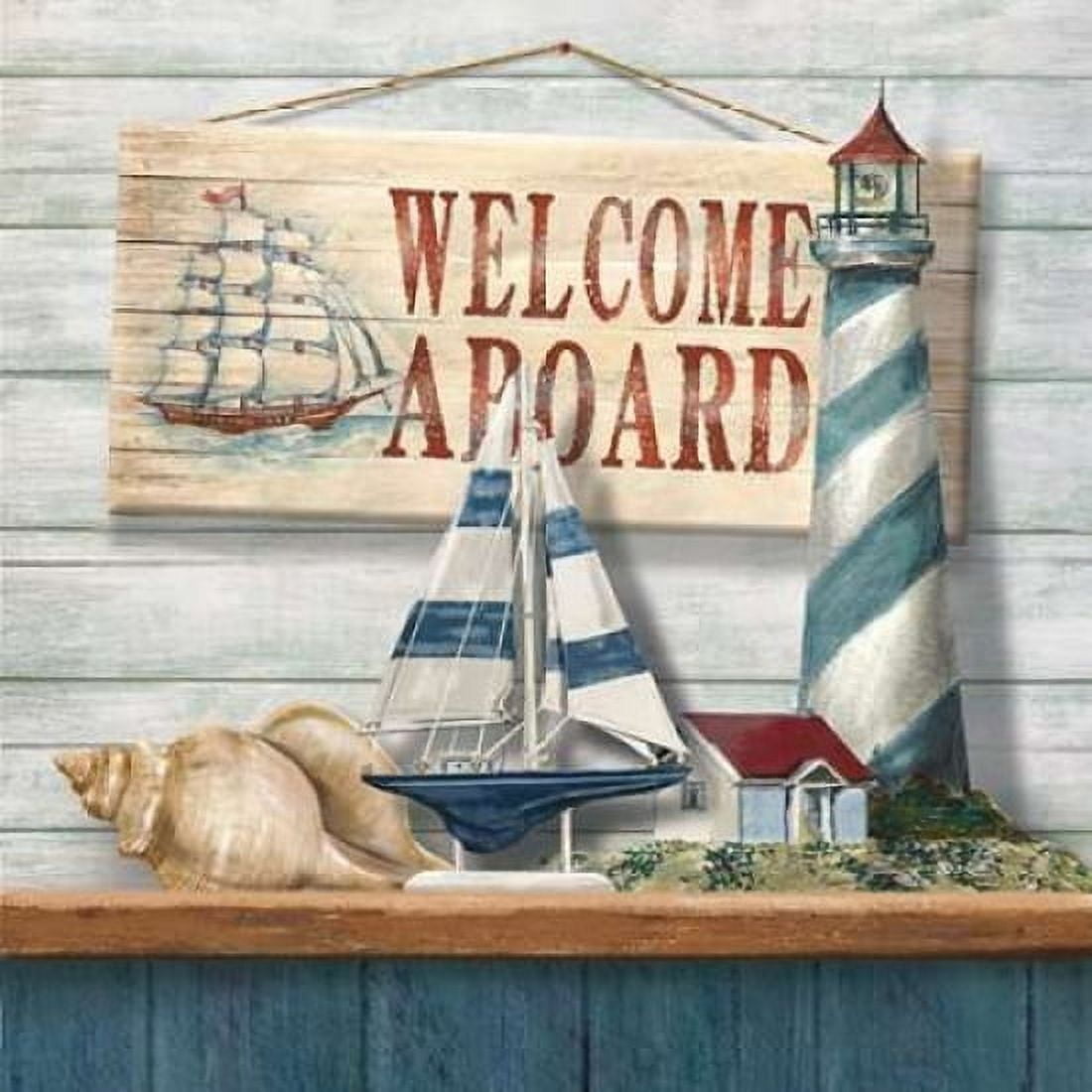 Welcome Aboard Canvas Art - Conrad Knutsen (24 x 24)