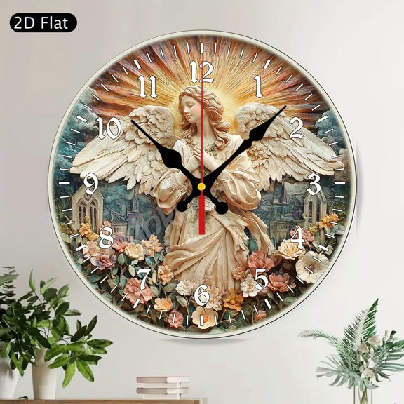 Welcome American Football Field Helmet Round Wall Clock Silent Non Ticking Home Decor
