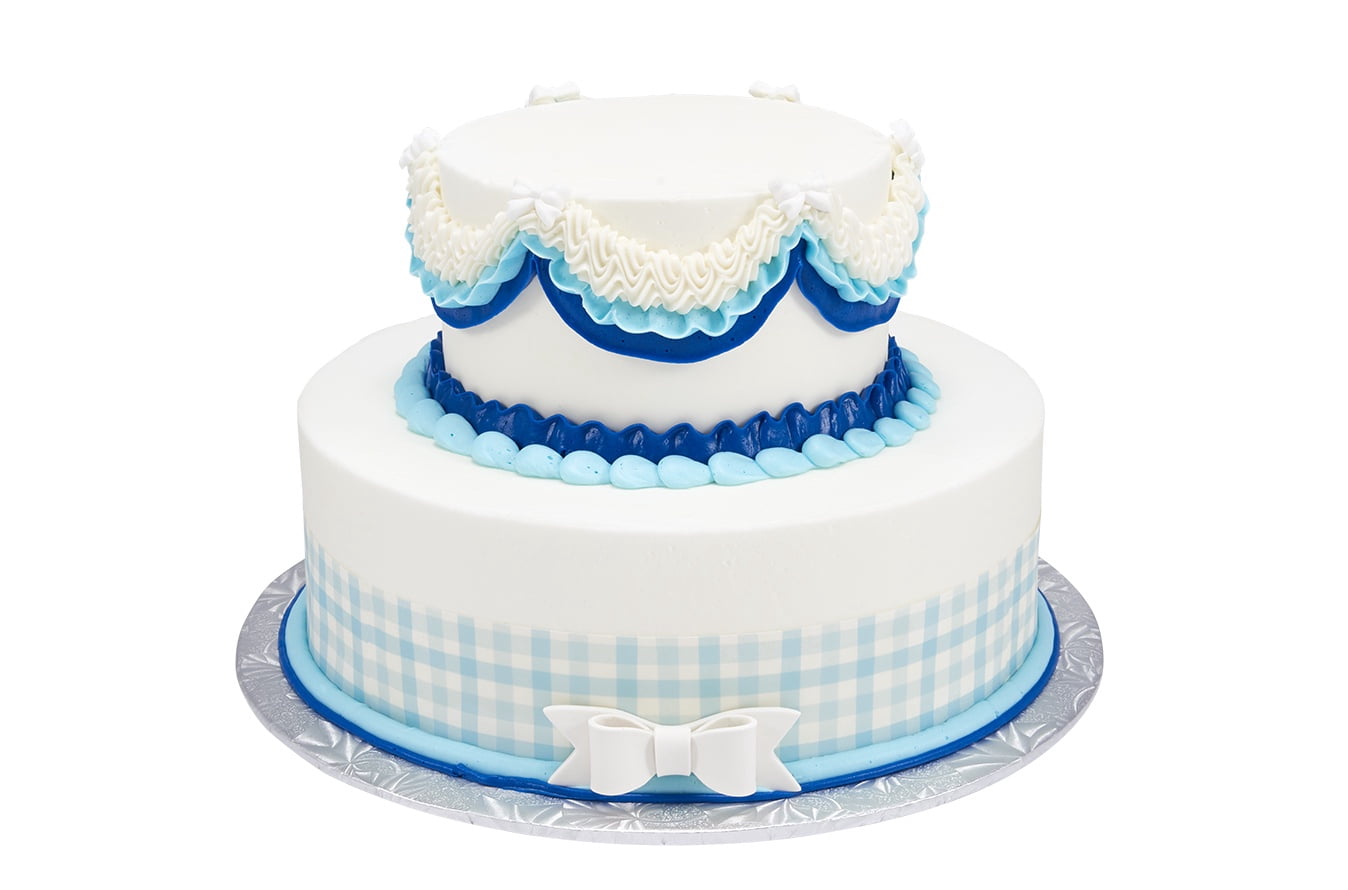 Welcome Baby Boy 2 Tier Cake