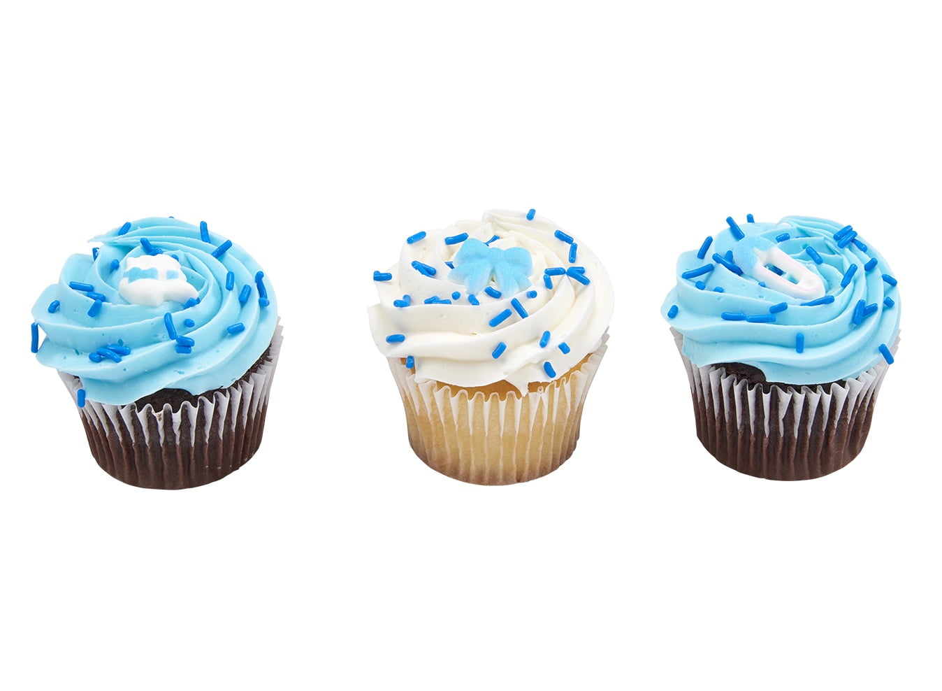 Pirottini Per Cupcake A Pois Blu Navy, Set Da 36, Carta