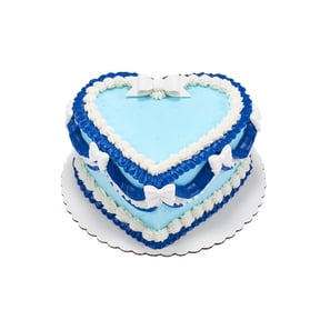Welcome Baby Boy Heart Cake