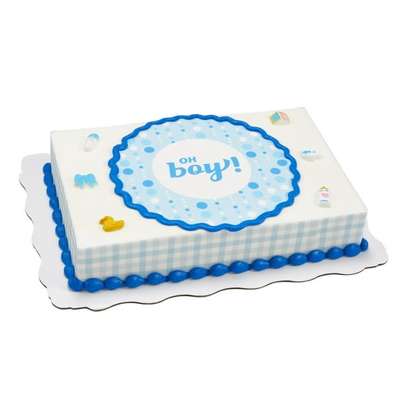 Welcome Baby Boy Sheet Cake