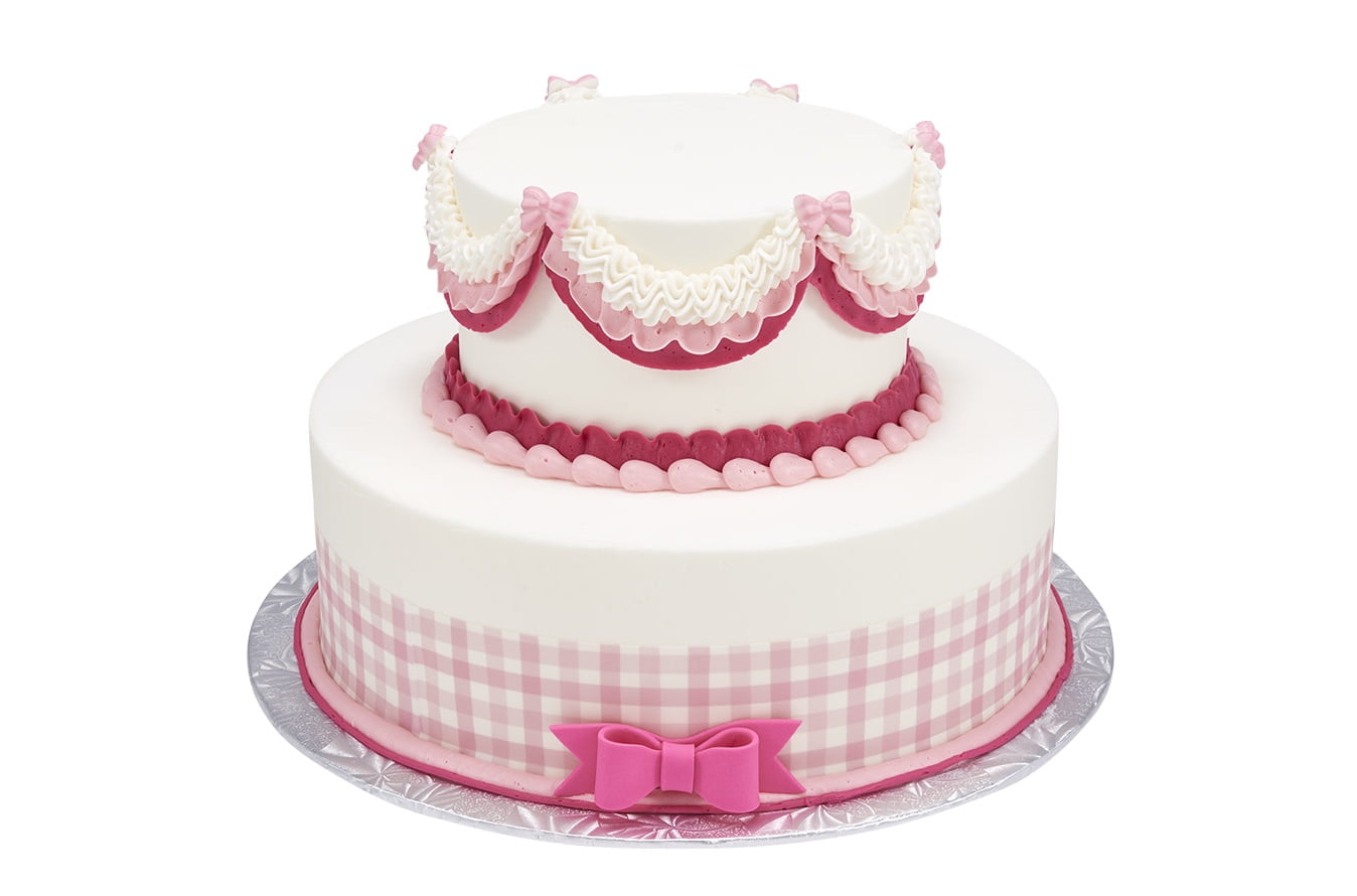 Welcome Baby Girl 2 Tier Cake - Walmart.com