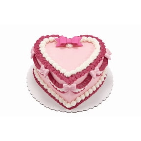 Welcome Baby Girl Heart Cake