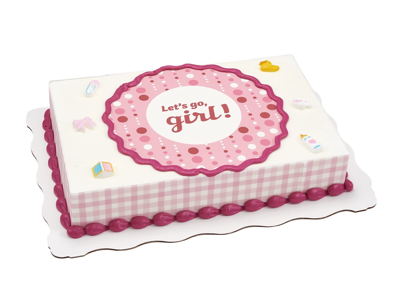 Welcome Baby Girl Sheet Cake