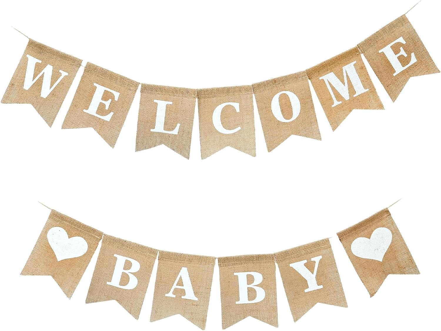 Welcome Baby Sign Pre Strung Burlap Welcome Baby Banner Elegant Welcome baby sign pre strung burlap welcome baby banner elegant
