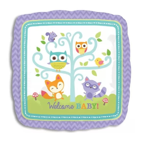 Welcome Baby Woodland Foil Balloon